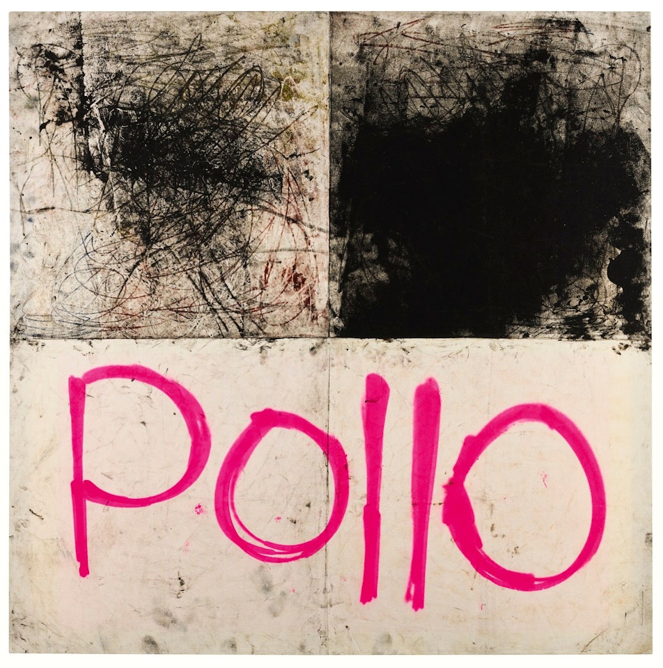 UNTITLED (DRAWING OFF THE WALL) by Oscar Murillo