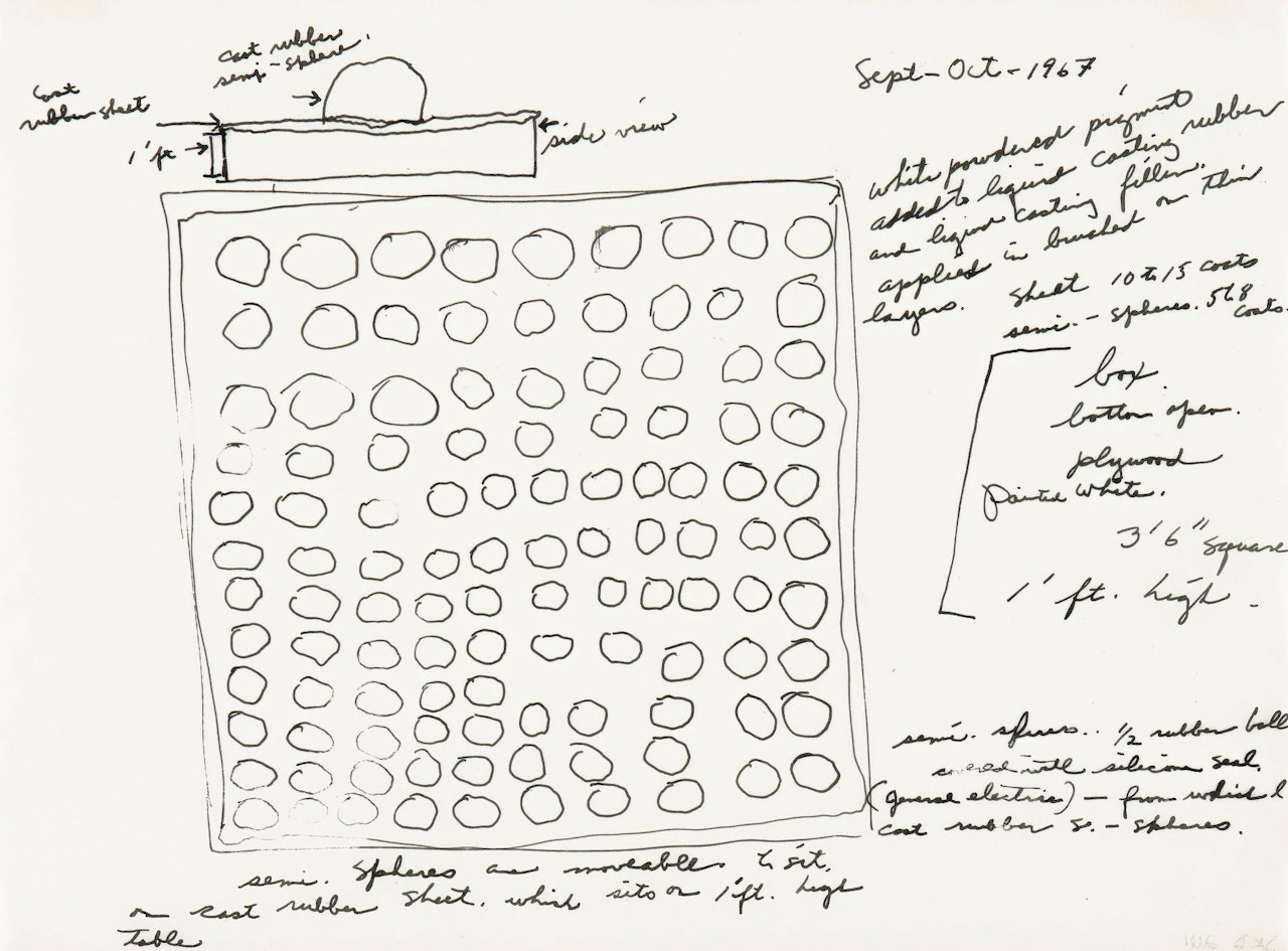 STUDY FOR SCHEMA by Eva Hesse