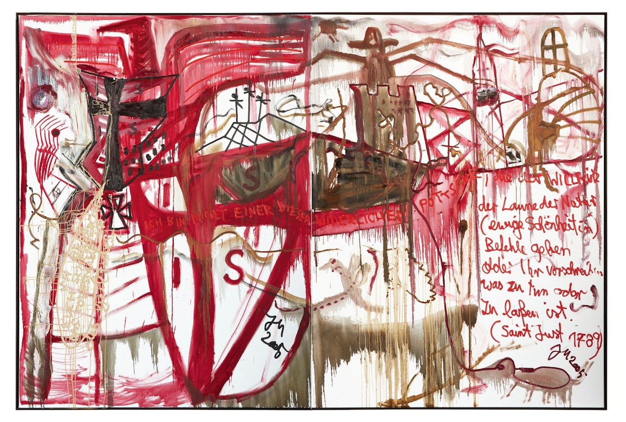 DIE ERZBURG CAMELOZ (SOLD) [DIPTYCH] by Jonathan Meese