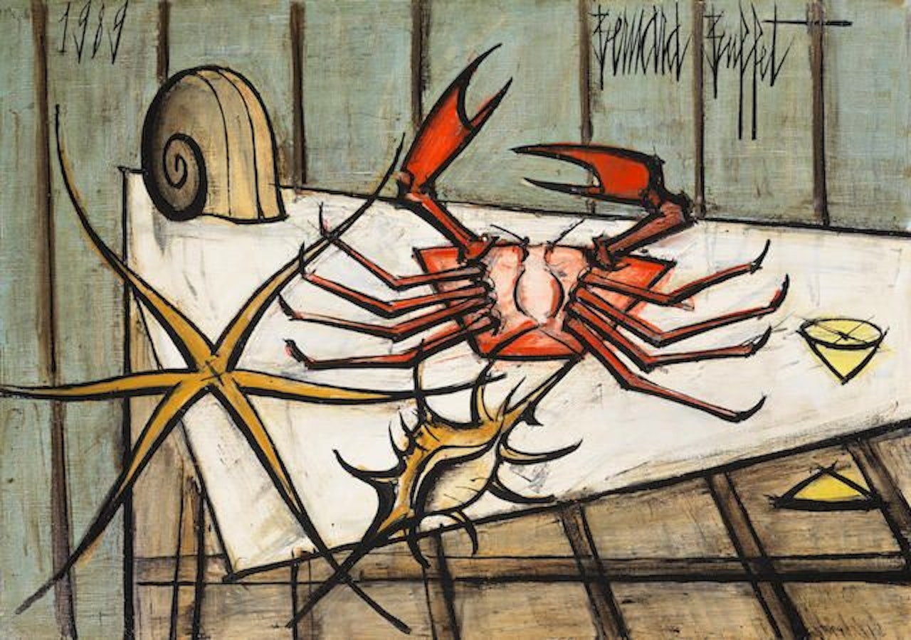 Crabe et coquillages by Bernard Buffet