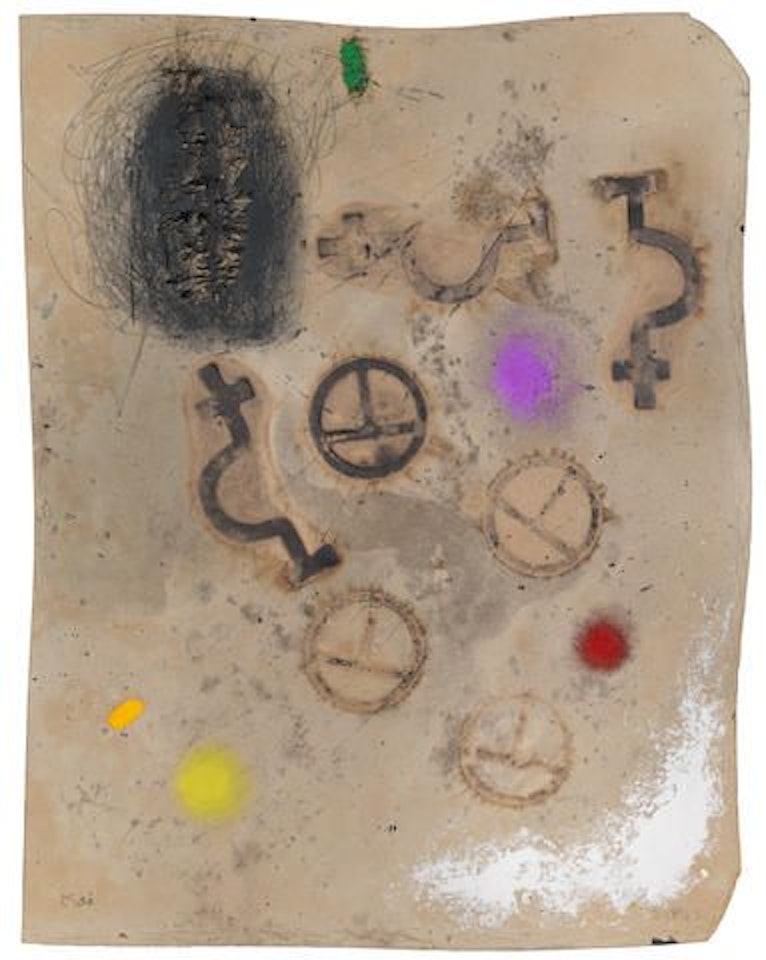 Painting - Design for the cover of Album 19 by Joan Miró