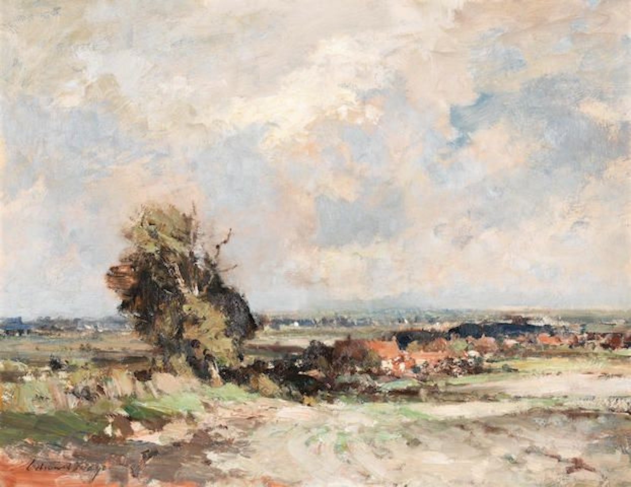 Landscape near Martham, Norfolk by Edward Seago