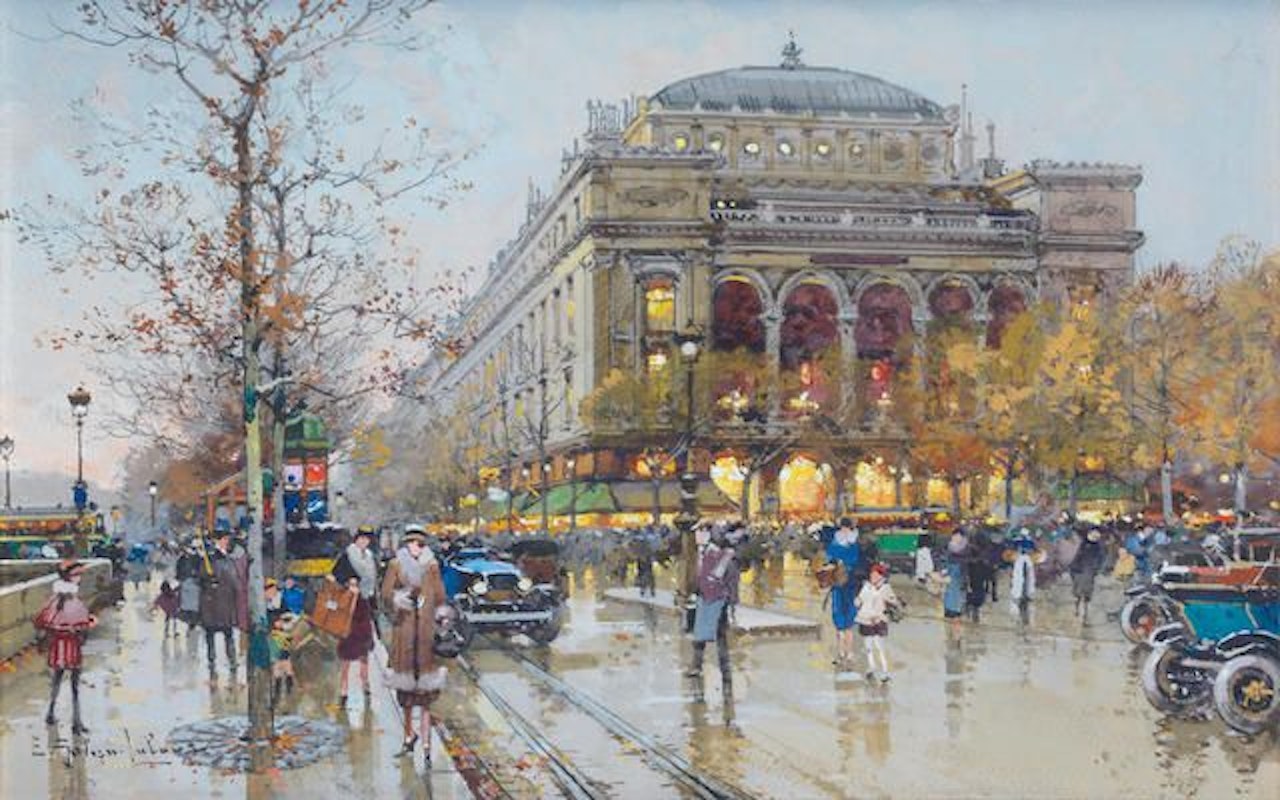 Théâtre du Châtelet by Eugene Galien-Laloue