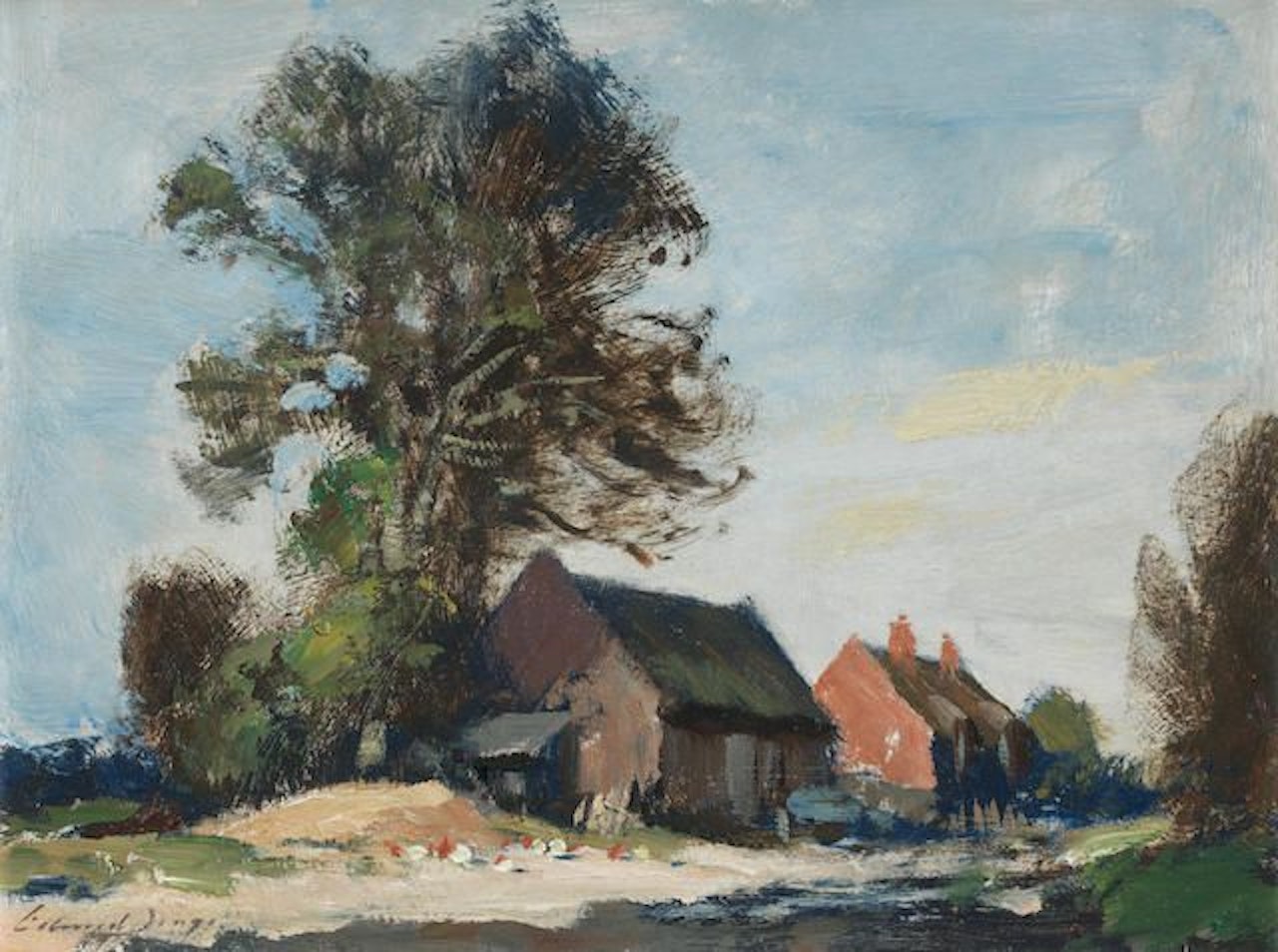 Roll's Barn, Ludham by Edward Seago