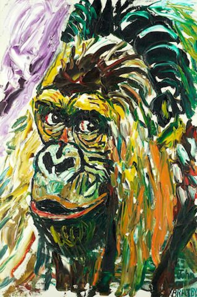 Guy the gorilla by John Bratby