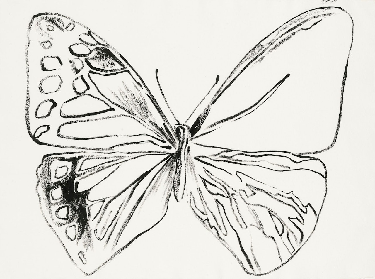 VANISHING ANIMALS, BUTTERFLY  by Andy Warhol