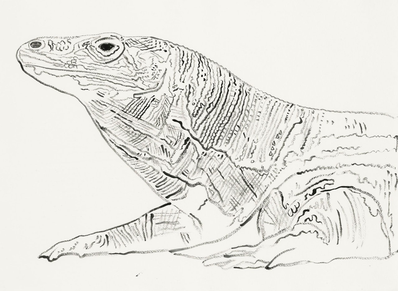 VANISHING ANIMALS, KOMODO MONITOR by Andy Warhol