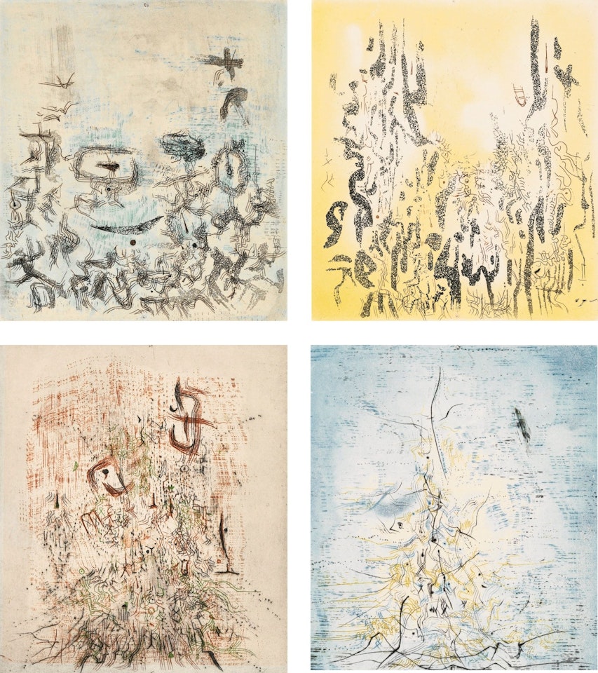 LES COMPAGNONS DANS LE JARDIN  by Zao Wou-Ki