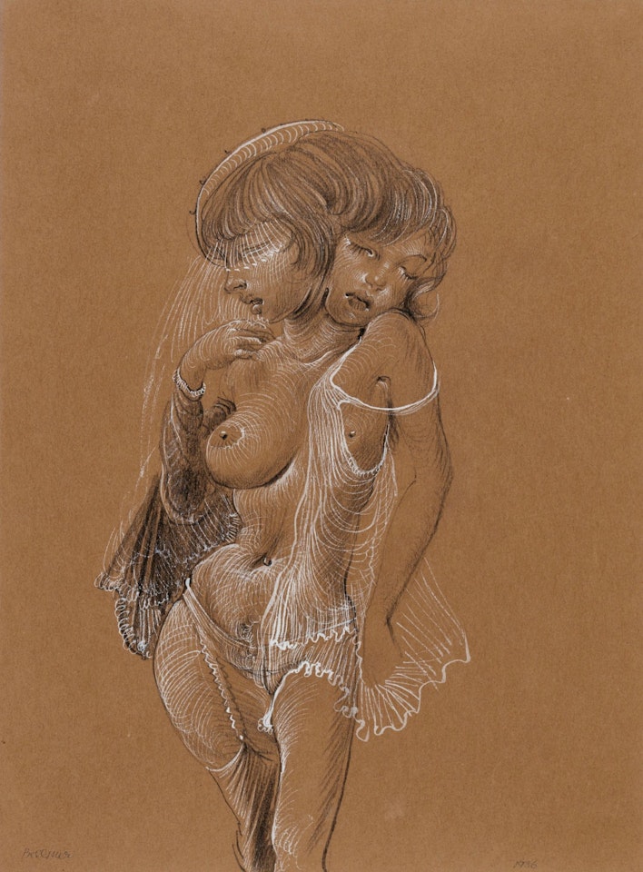 NU À LA FEUILLE by Hans Bellmer