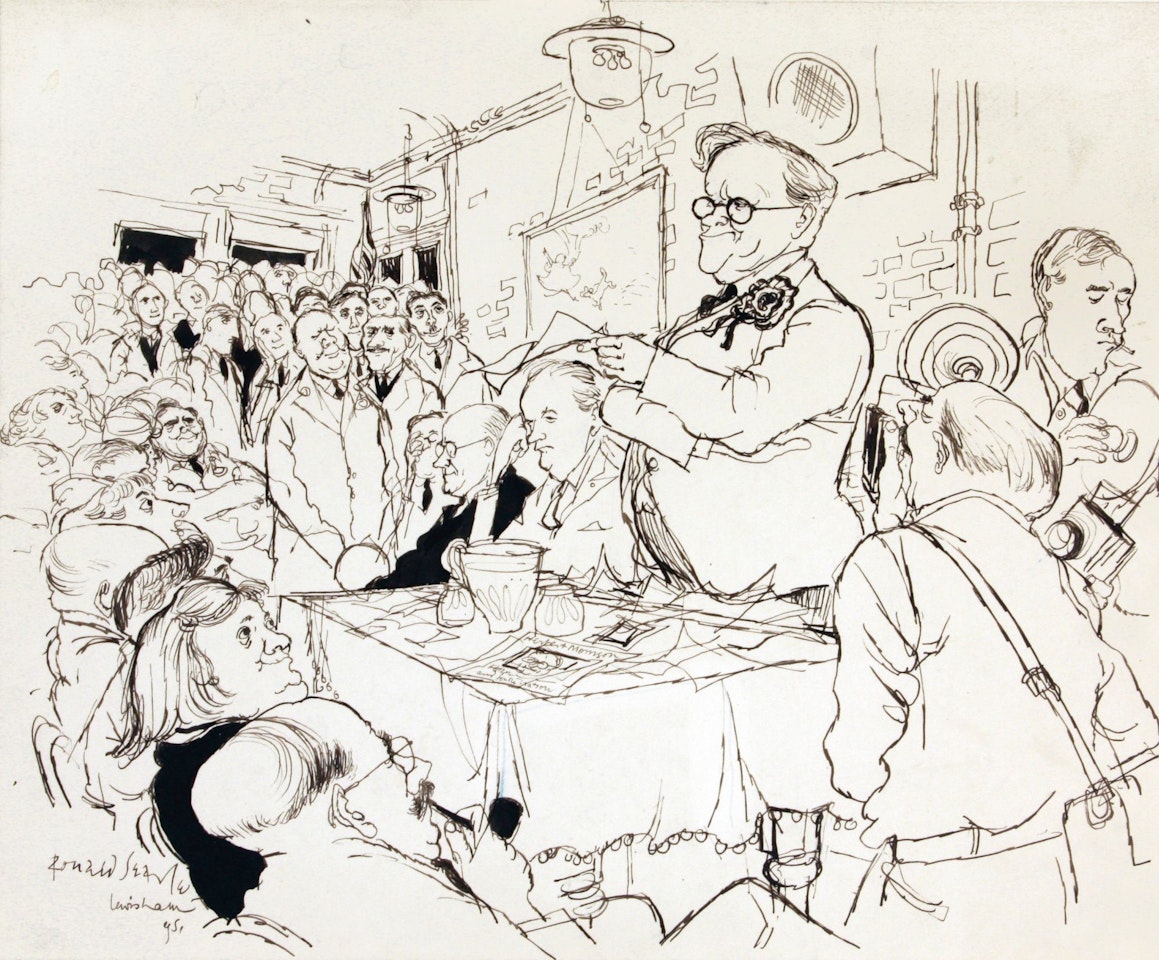 ON THE ROAD: HERBERT MORRISON ELECTIONEERING by Ronald Searle
