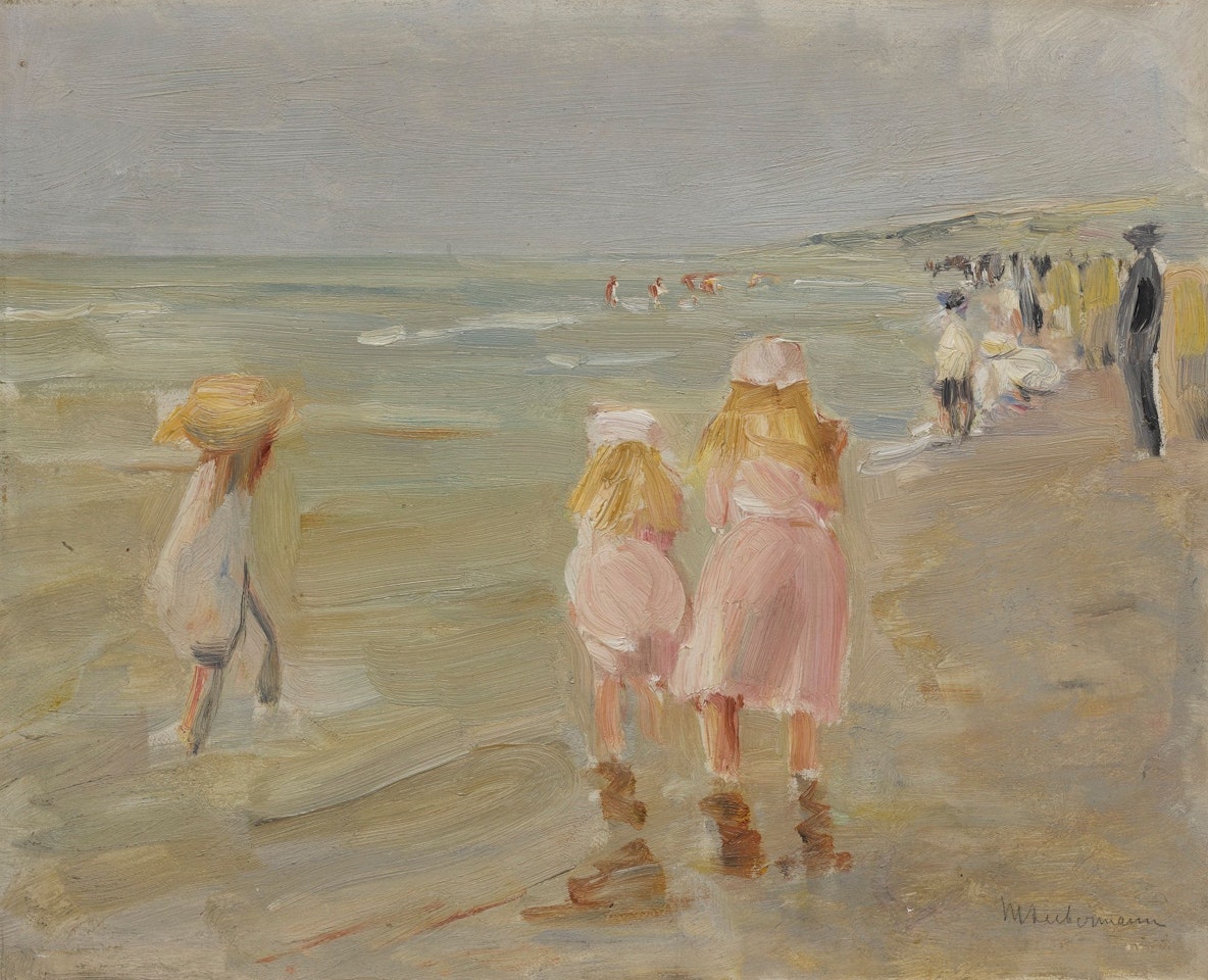 STRAND VON SCHEVENINGEN (BEACH IN SCHEVENINGEN) by Max Liebermann
