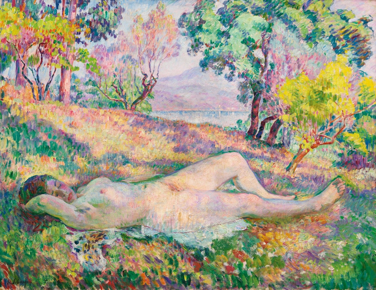 LA SIESTE À SAINT-TROPEZ by Henri Lebasque