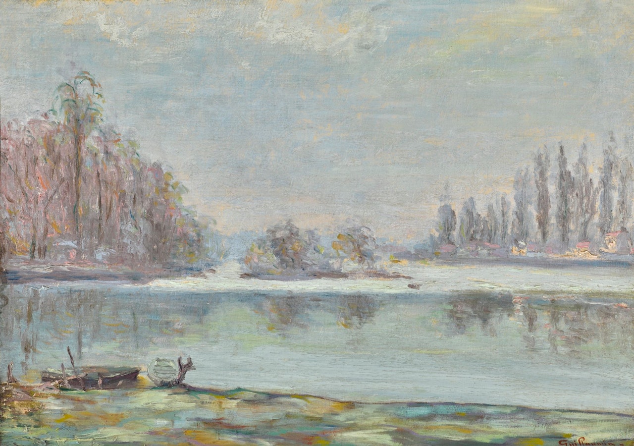 EFFET DE NEIGE À ARGENTEUIL by Armand Guillaumin