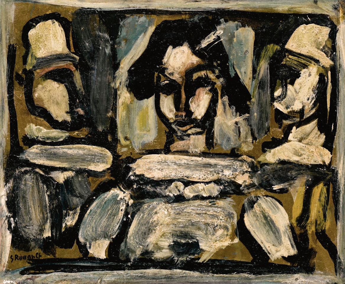 TRIO (ARLEQUIN ET CLOWNS) by Georges Rouault