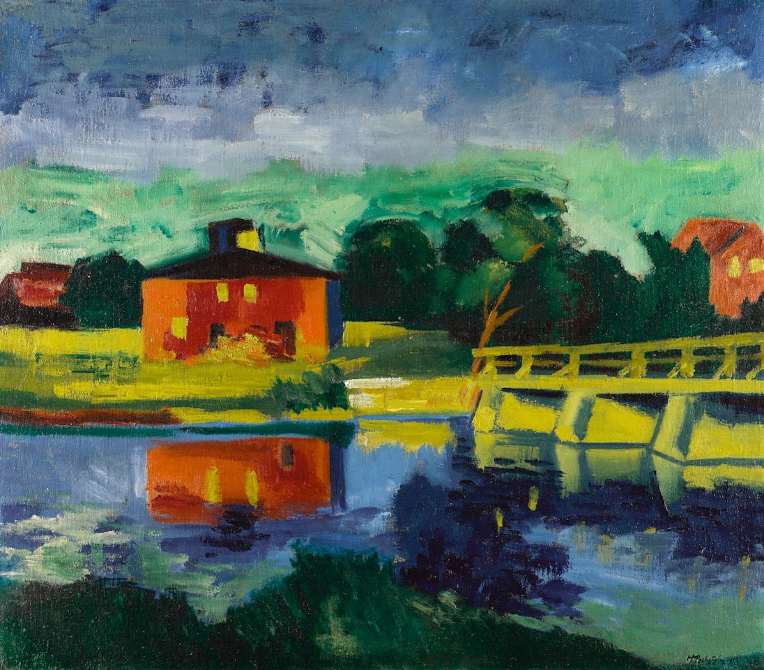 AM FLUSS (AT THE RIVER) by Max Pechstein