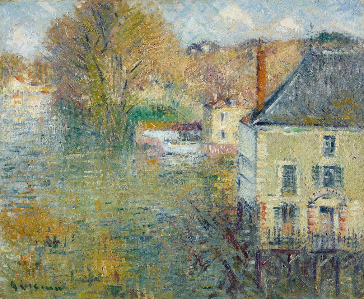 INONDATION À GIVERNY by Gustave Loiseau