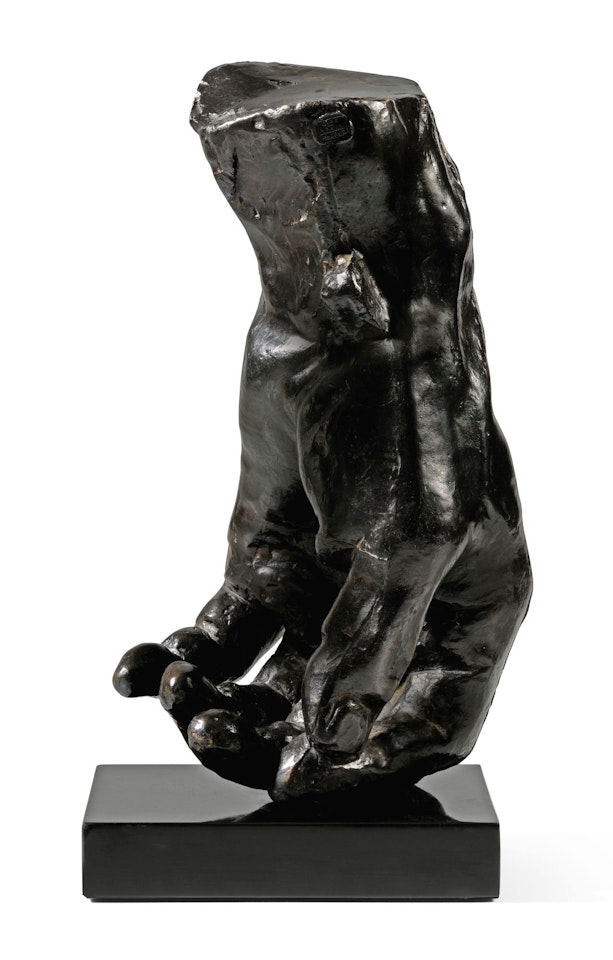 L'UN DES BOURGEOIS DE CALAIS: EUSTACHE DE SAINT-PIERRE (MAIN GAUCHE), ÉTAT DÉFINITIF by Auguste Rodin