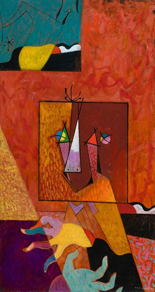 PORTRAIT DE JOAN MIRÓ, PEINTRE BÉNIT by Max Ernst