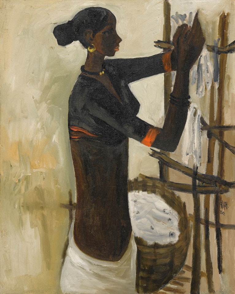 UNTITLED (FISHER WOMAN) by B Prabha