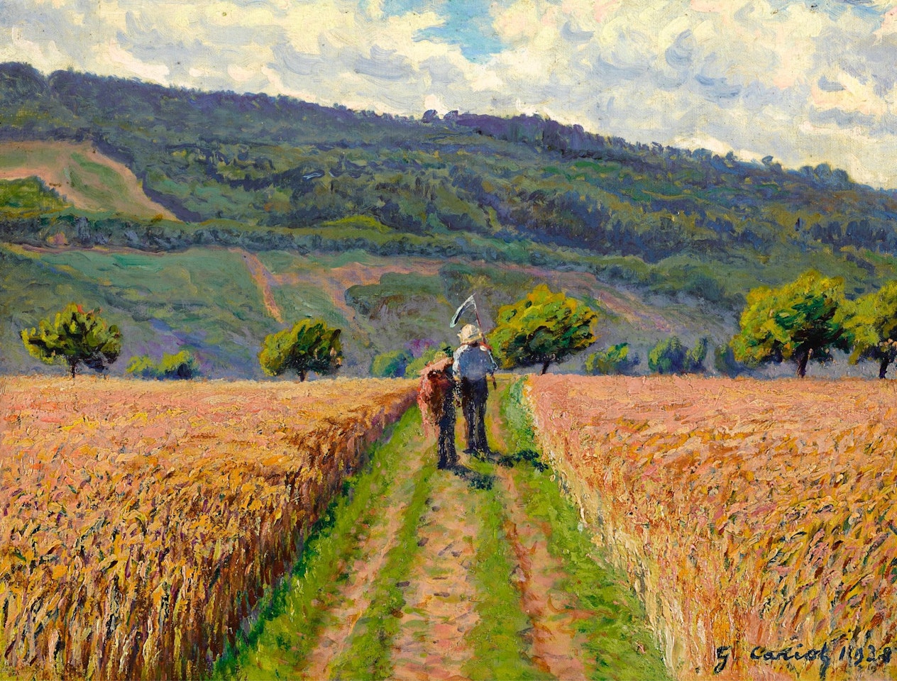 LA FIN DE LA JOURNÉE by Gustave Cariot