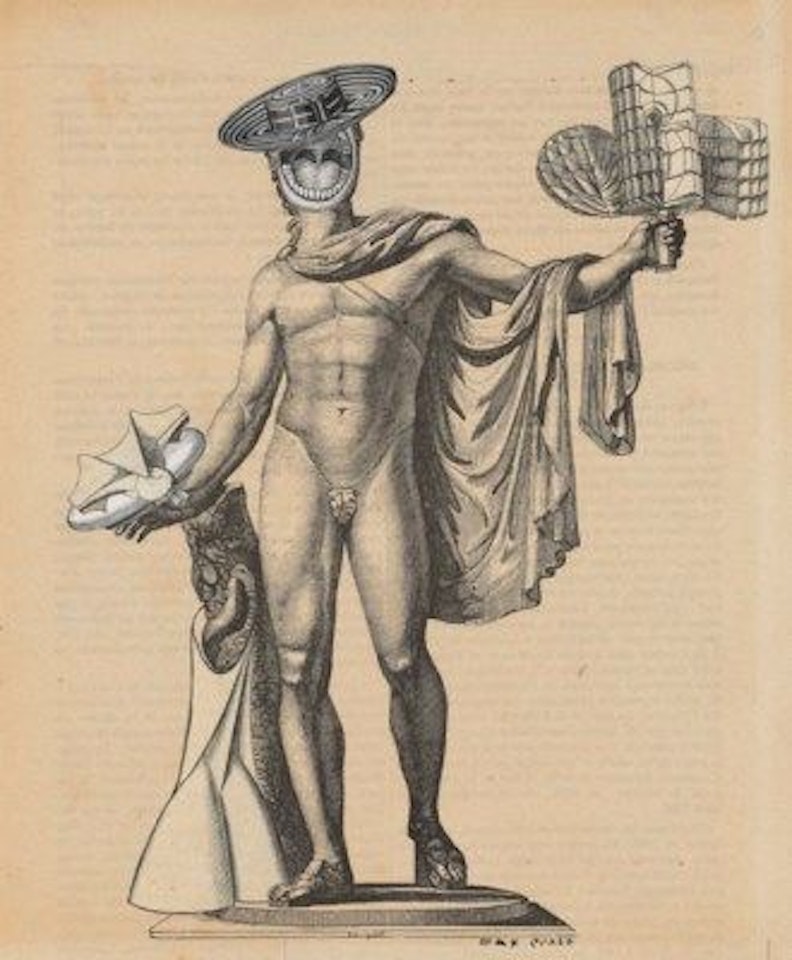 Collage for the cover of the exhibition catalogue The International Surrealist Exhibition by Max Ernst