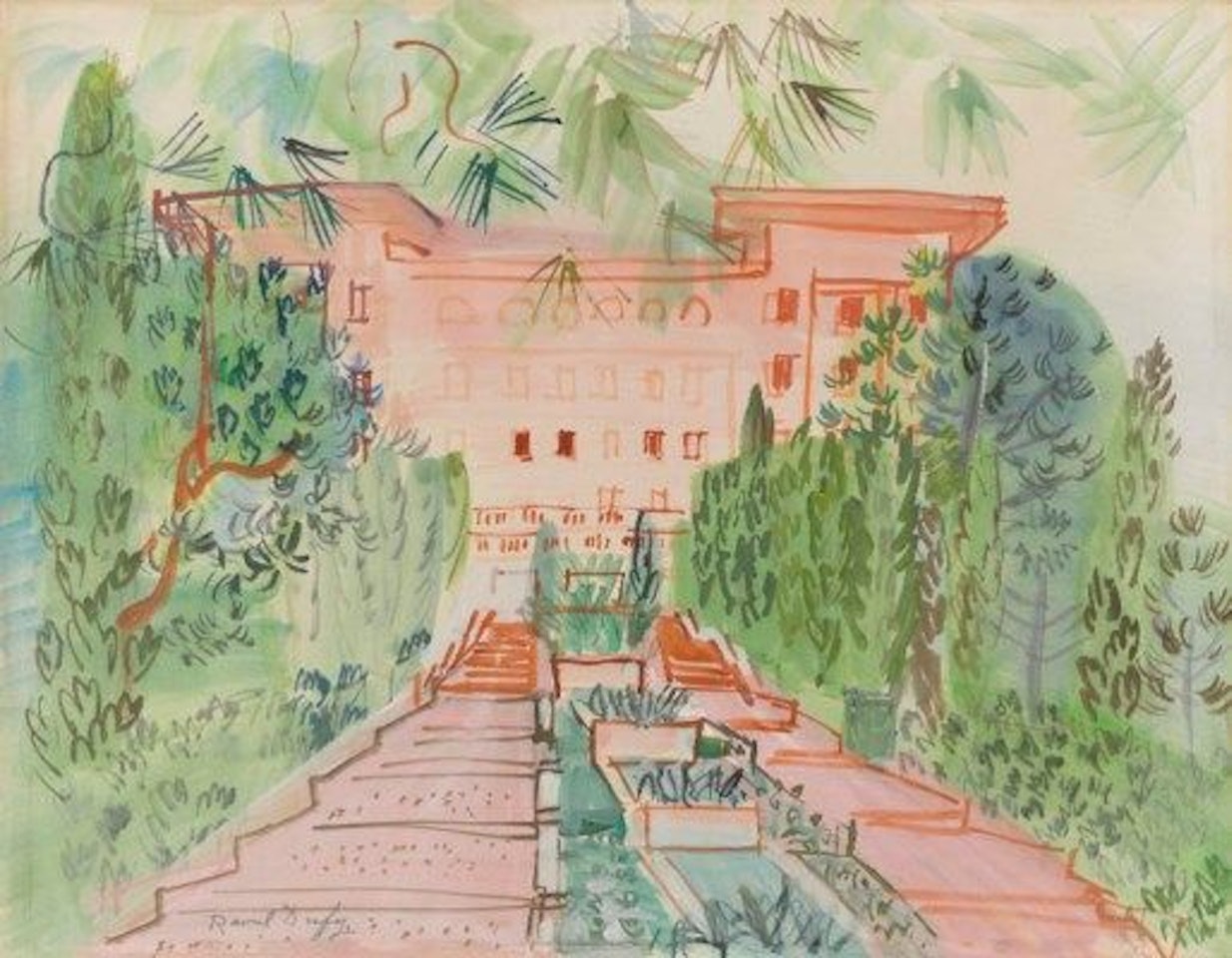 La residence du Val d’Esquires, Saint Raphaël by Raoul Dufy