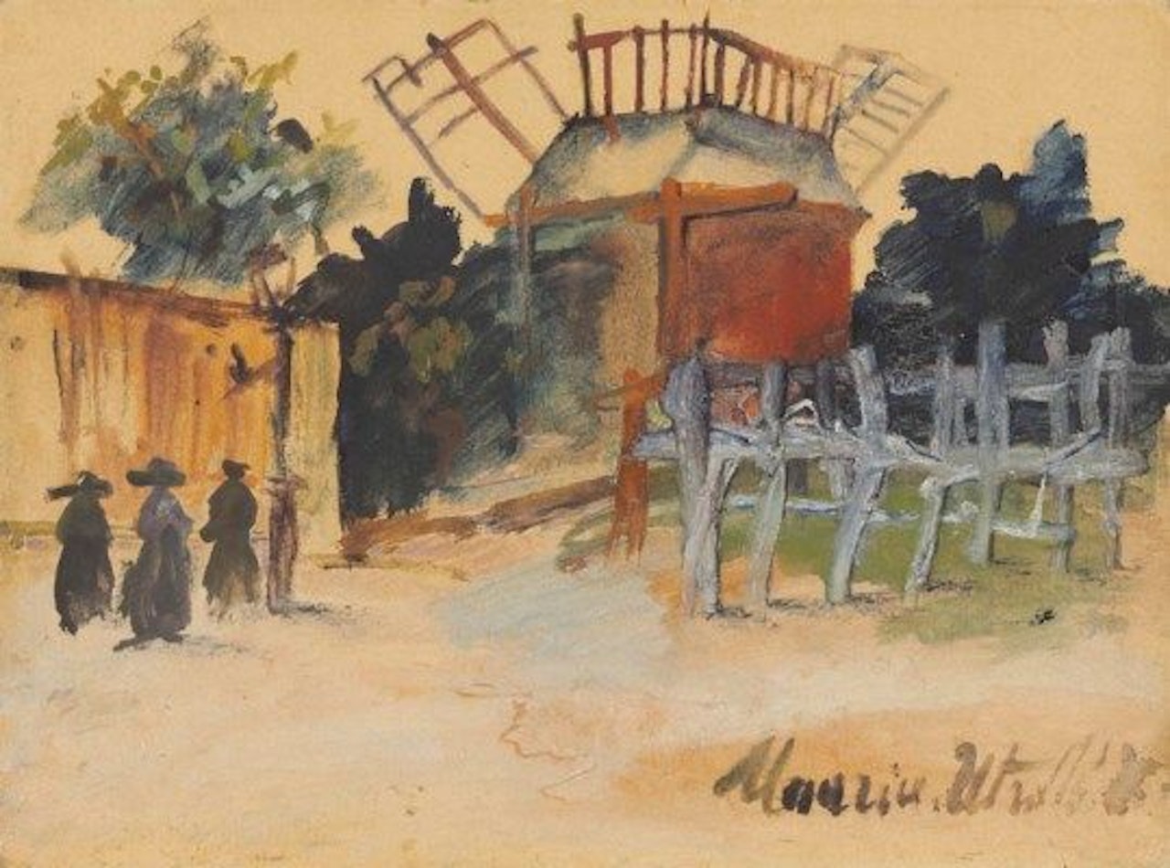 Montmartre, Moulin de la Galette by Maurice Utrillo
