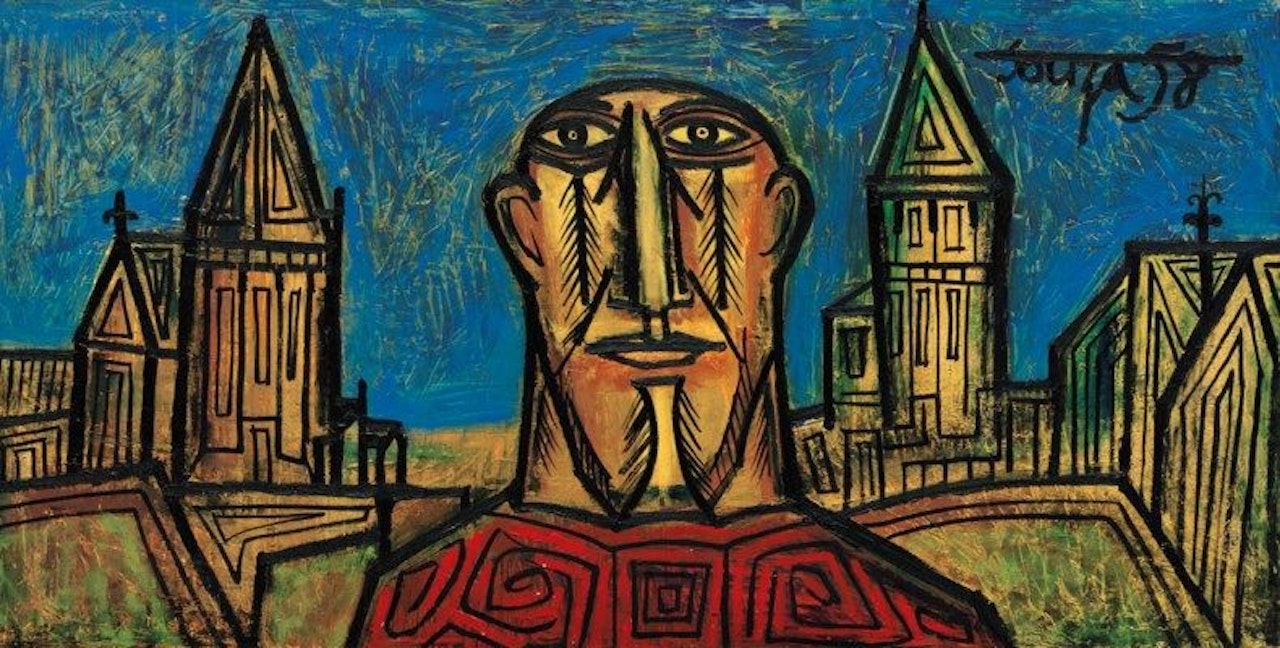 Head in a Landscape by Francis Newton Souza