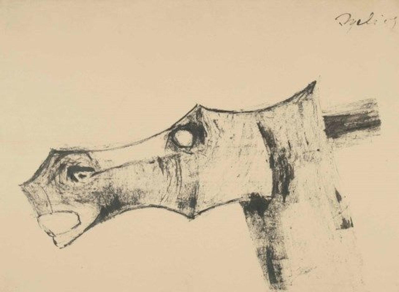 Head of a Horse by Tyeb Mehta