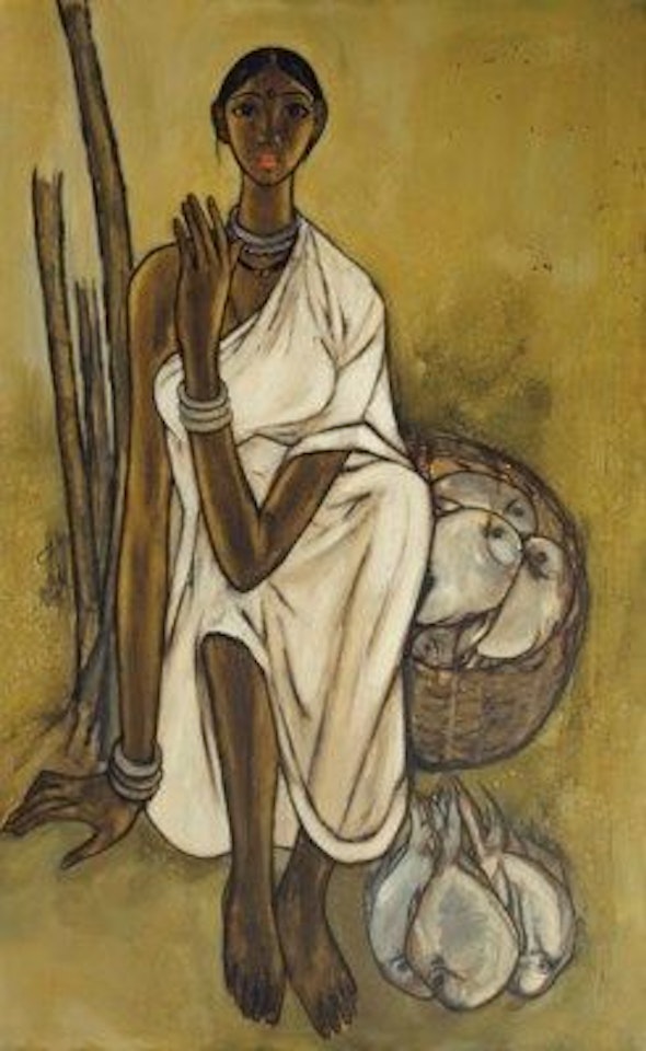 Untitled (Fisherwoman) by B Prabha