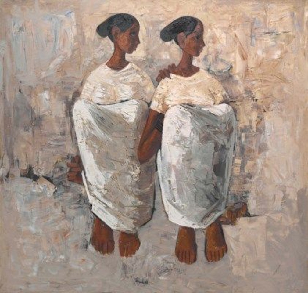 Untitled (Two Women) by B Prabha