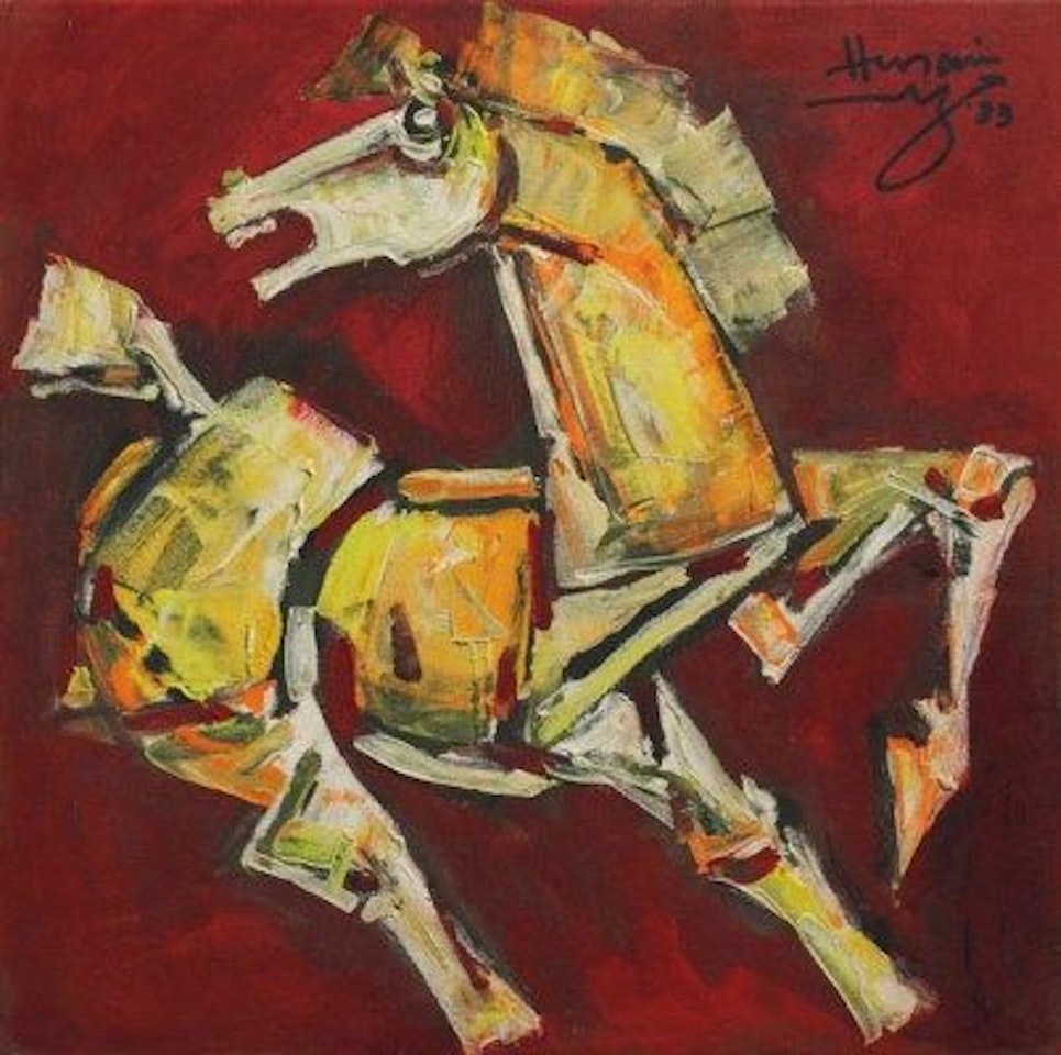 Untitled (Horse) by M.F. Husain