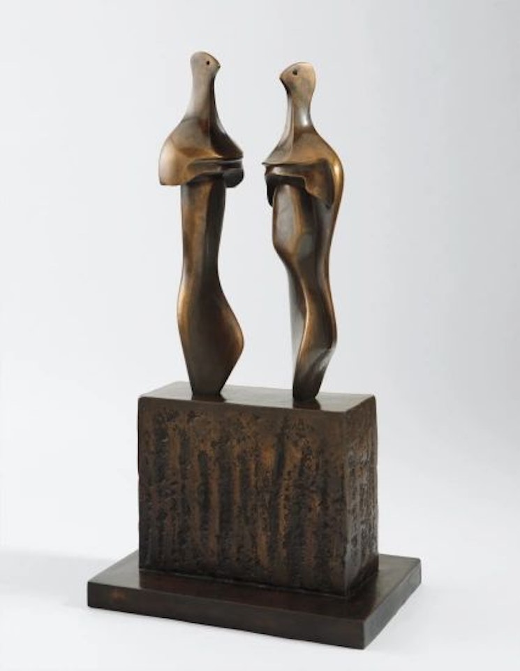 Two Three-Quarter Figures on Base by Henry Moore