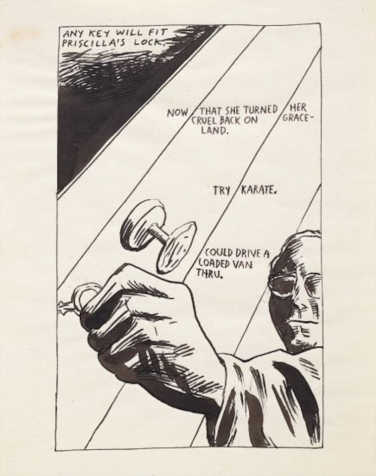 No Title (Any Key will Fit Priscilla's Lock) by Raymond Pettibon