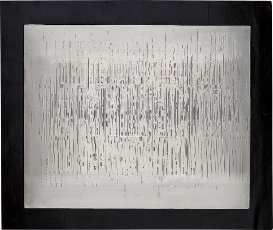 Licht-Regen-Relief (Light rain relief) by Heinz Mack