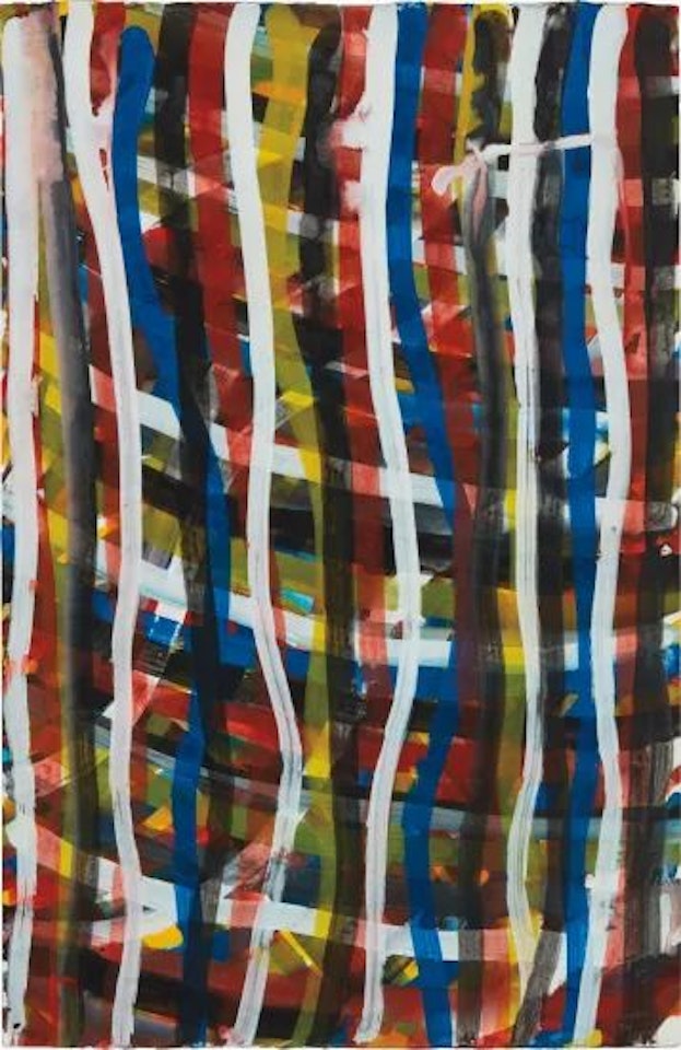 Wavy Vertical Brushstrokes by Sol LeWitt