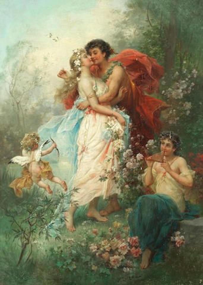 Oath of love by Hans Zatzka