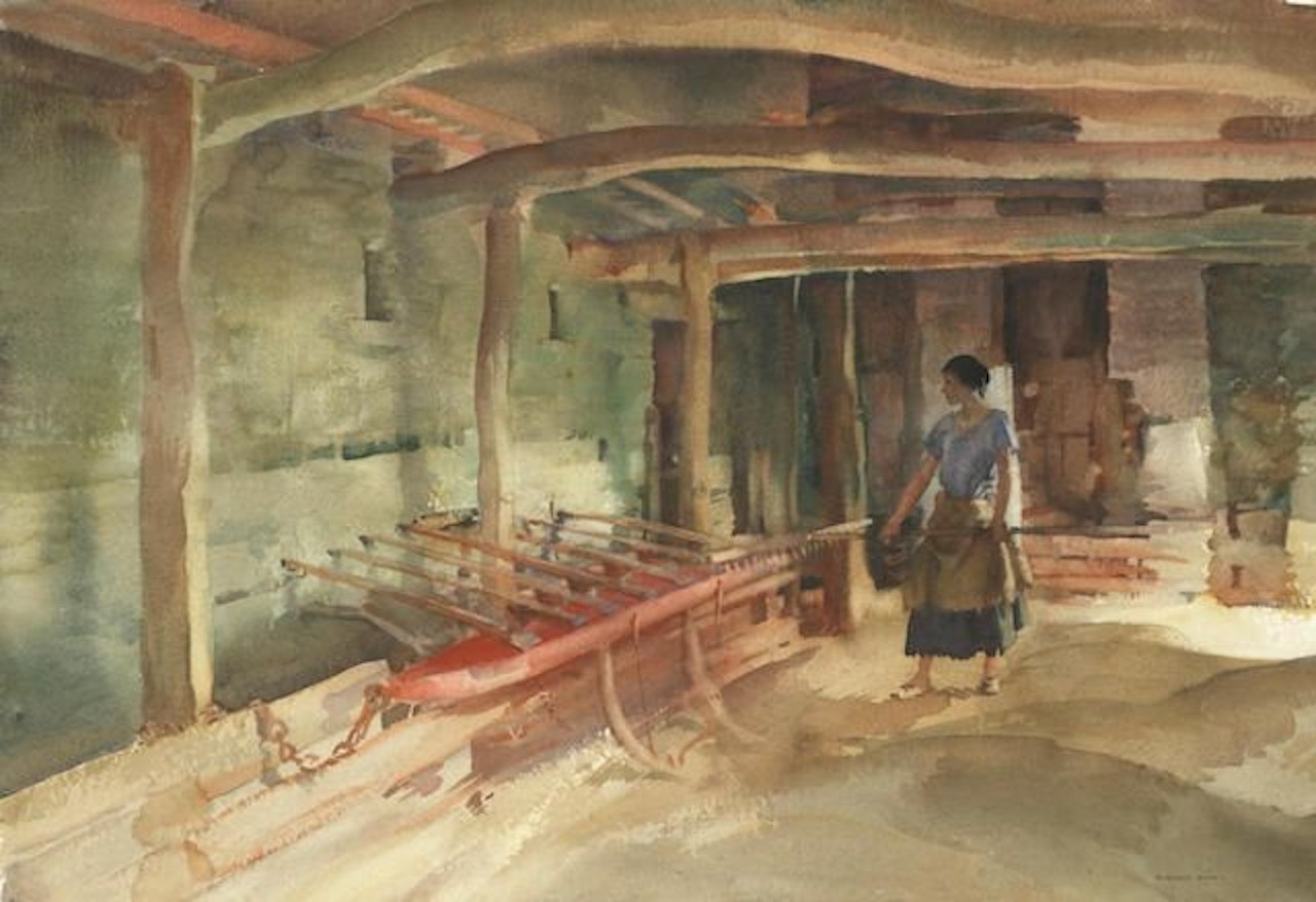 Monica posing by William Russell Flint