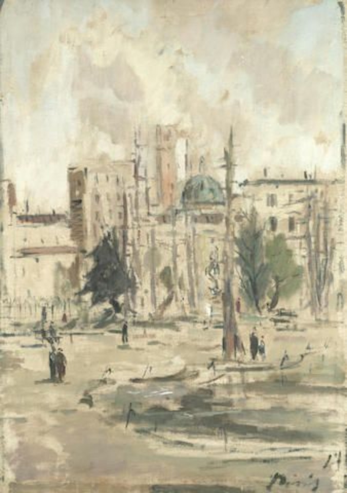 Veduta di città (Parigi?) by Filippo de Pisis