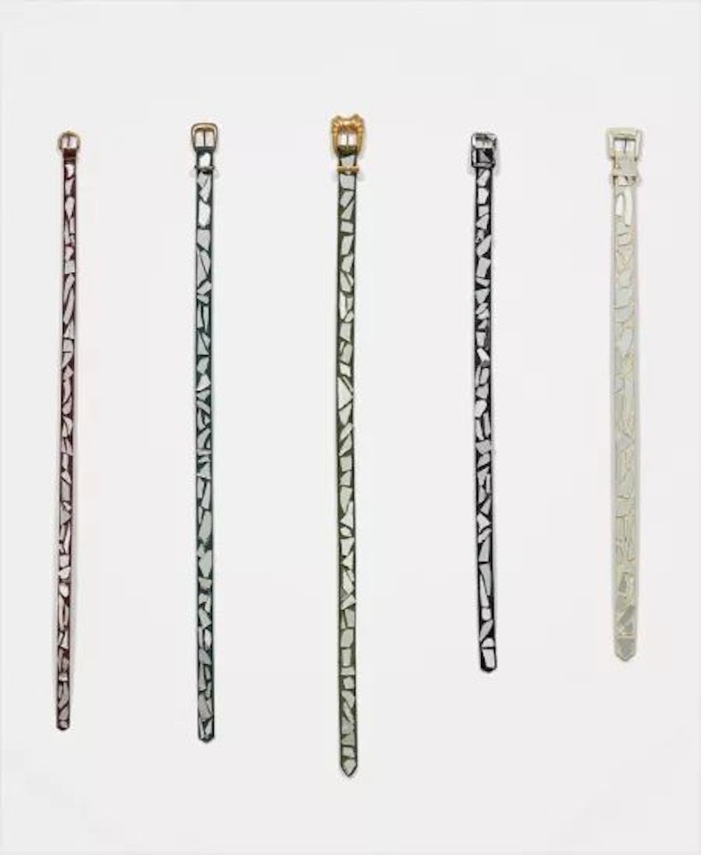 Untitled (Belts) by Jim Lambie