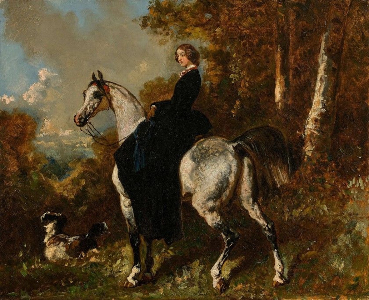 The black-haired Amazon by Alfred de Dreux