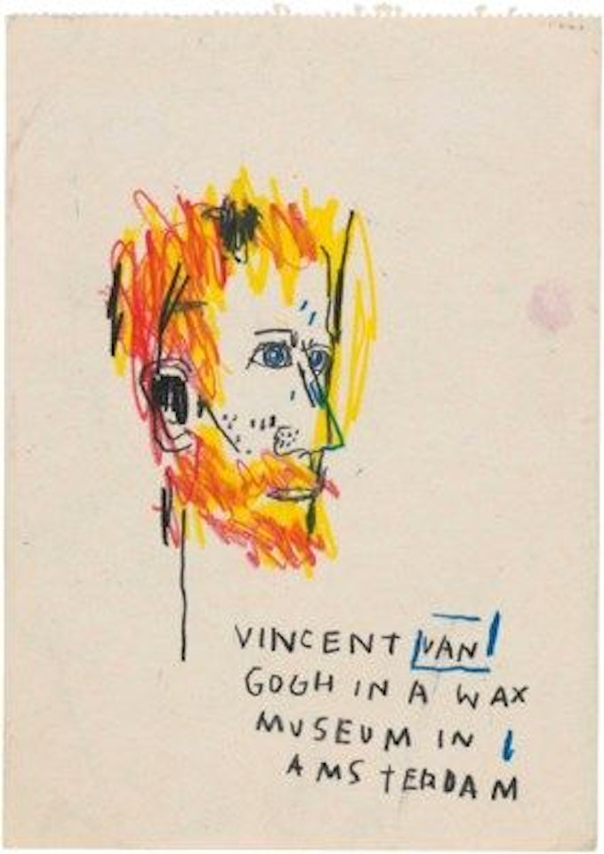 Vincent Van Gogh in a Wax Museum in Amsterdam by Jean-Michel Basquiat
