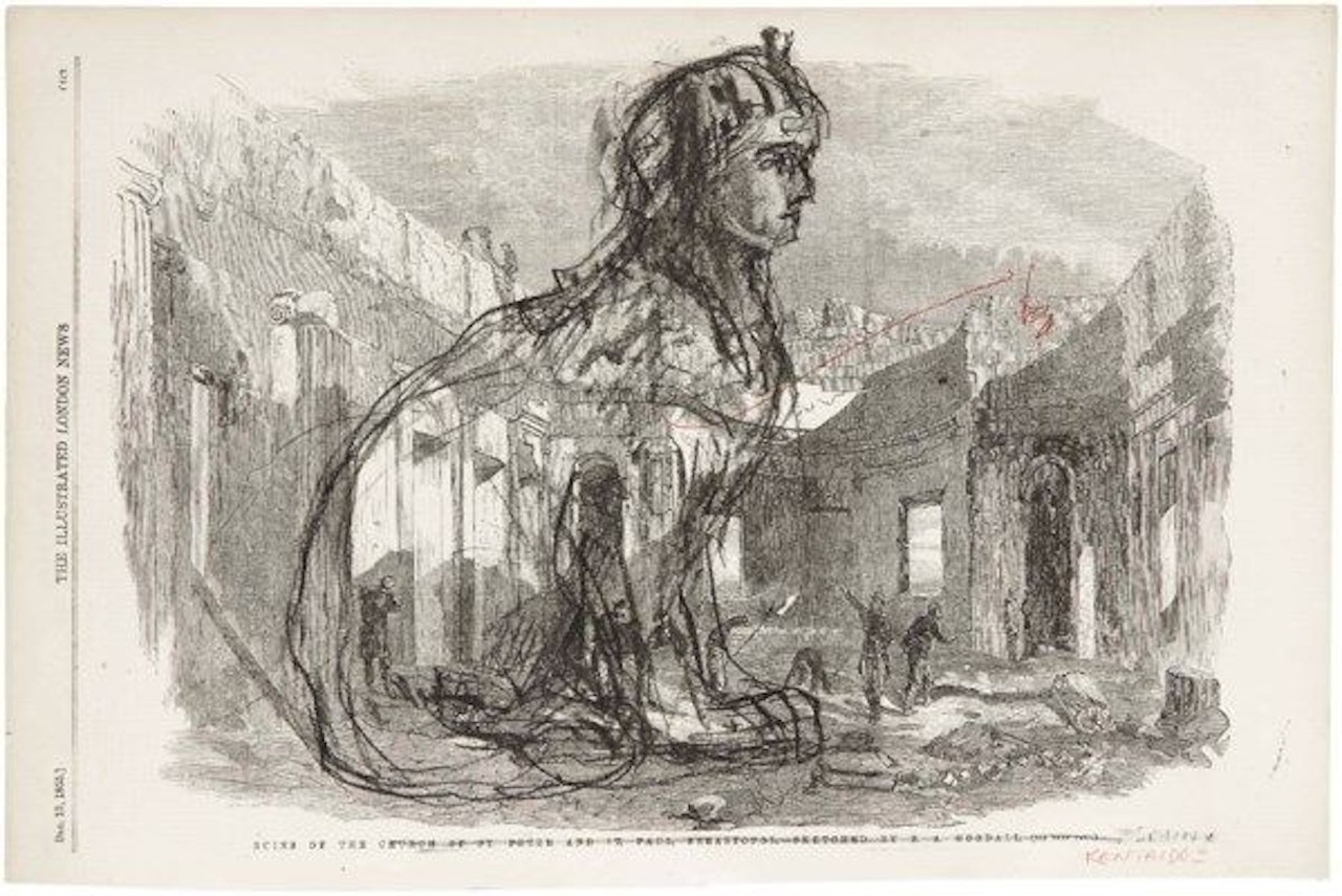 Ruins and Sphinx by William Kentridge
