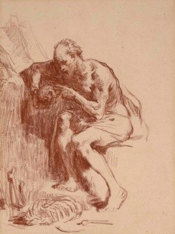 Saint JÃ©rÃ´me pÃ©nitent by Jean-François Millet