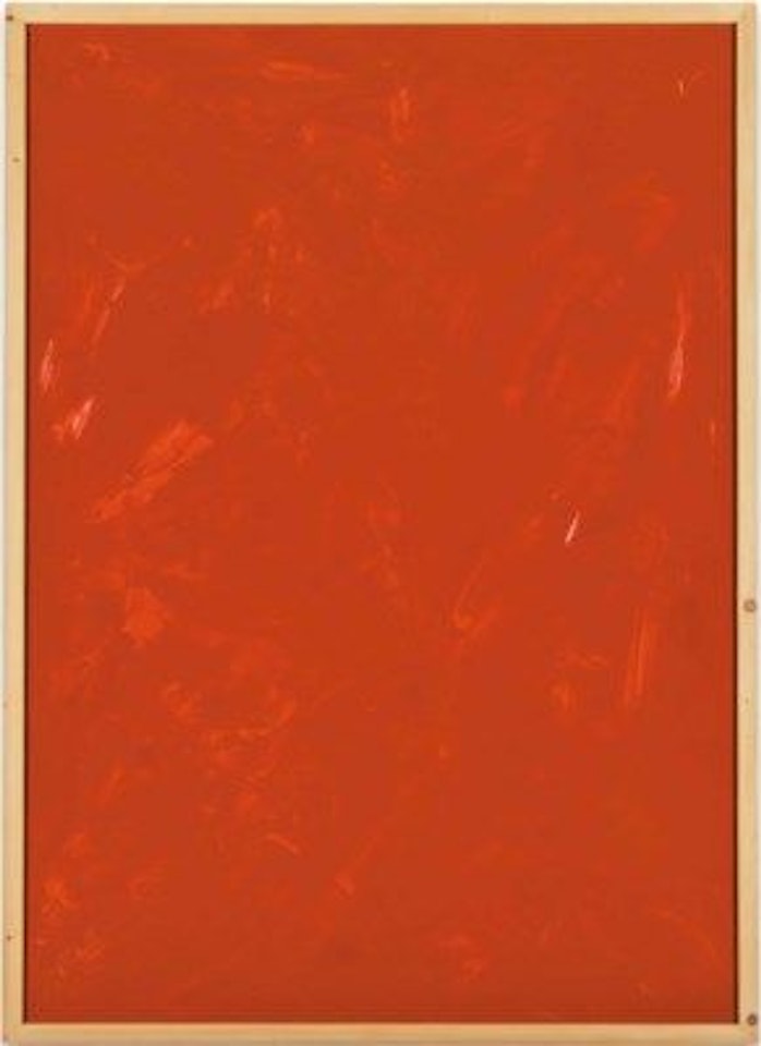 Rote Acrylglaszeichnung Nr. 3 by Imi Knoebel