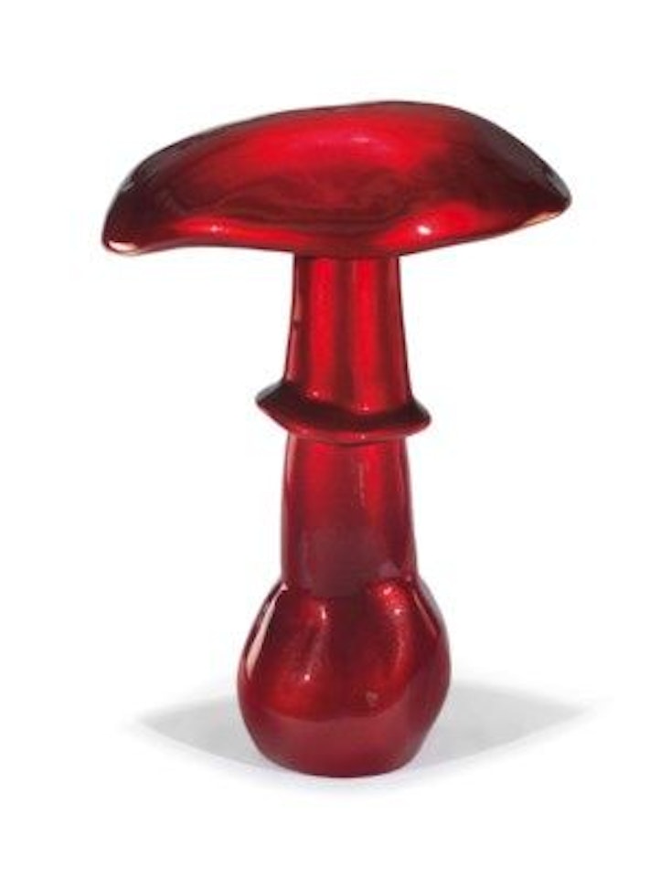 Mushroom (Silver over KK11 4x over BC 08 XL Blue) by Sylvie Fleury