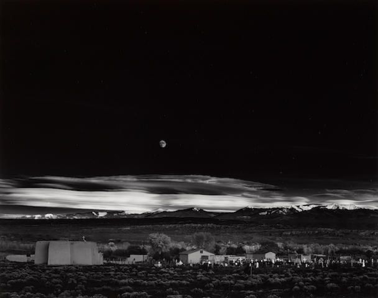 Moonrise, Hernandez, New Mexico by Ansel Adams
