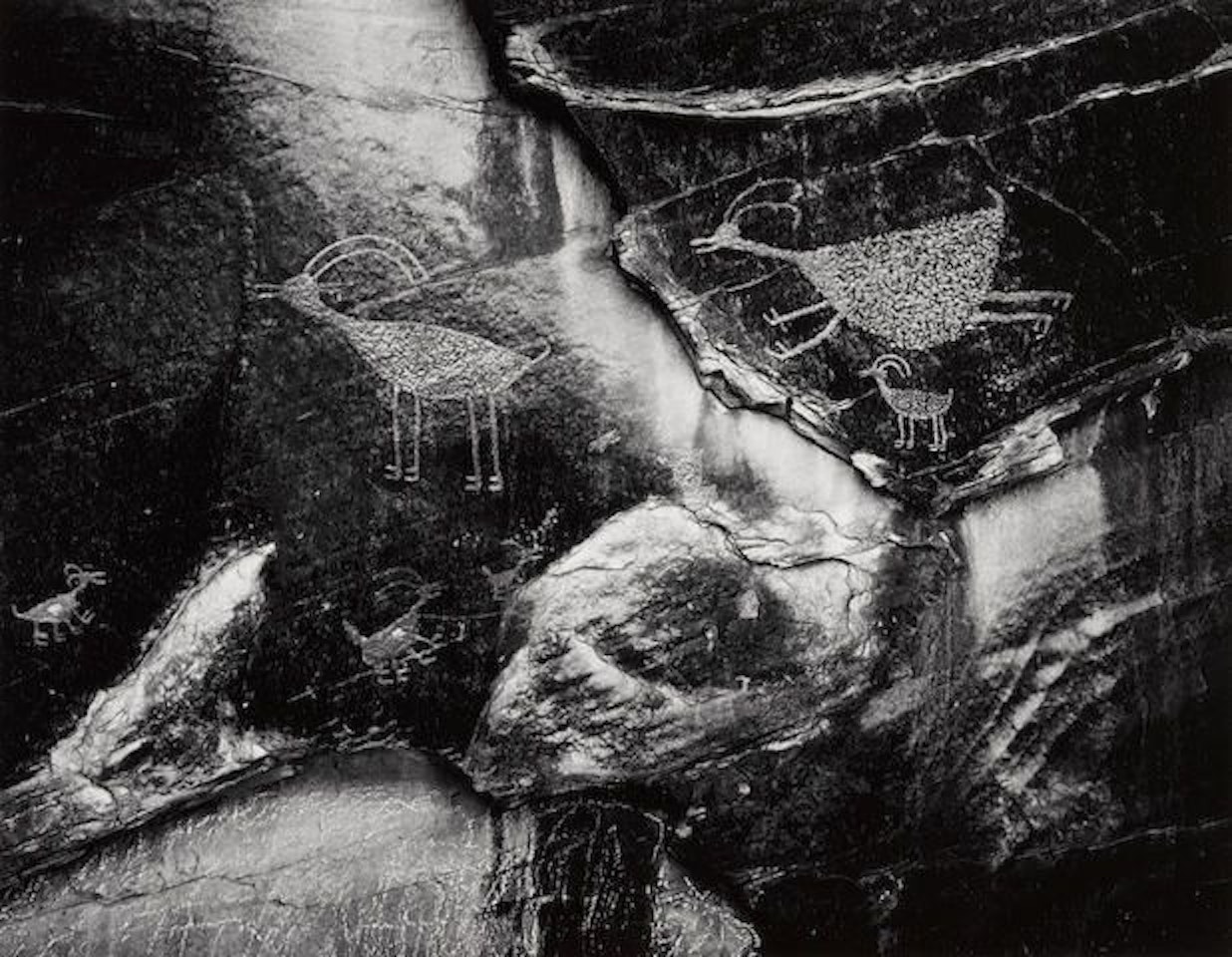 Petroglyphs, Monument Valley by Ansel Adams