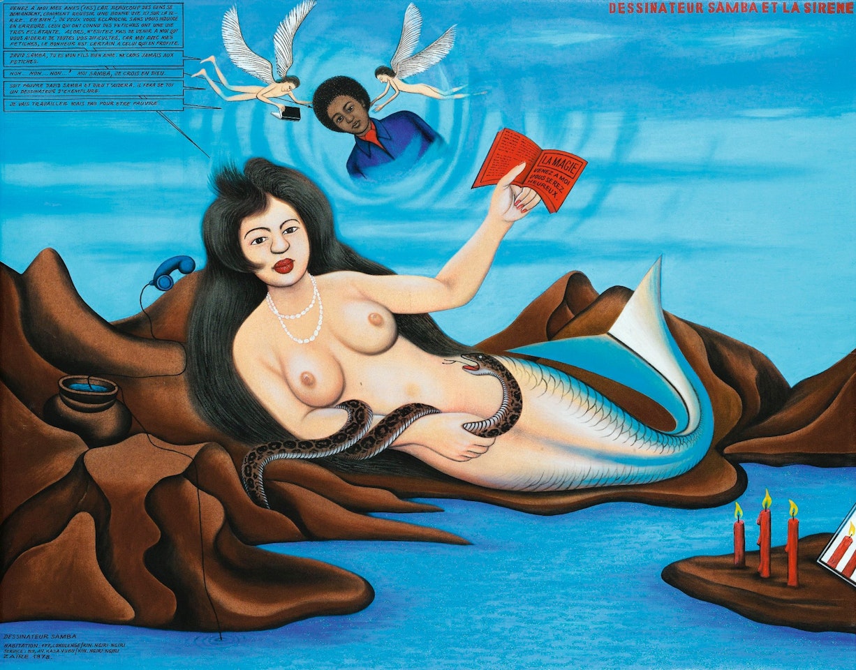 DESSINATEUR SAMBA ET LA SIRÈNE by Chéri Samba