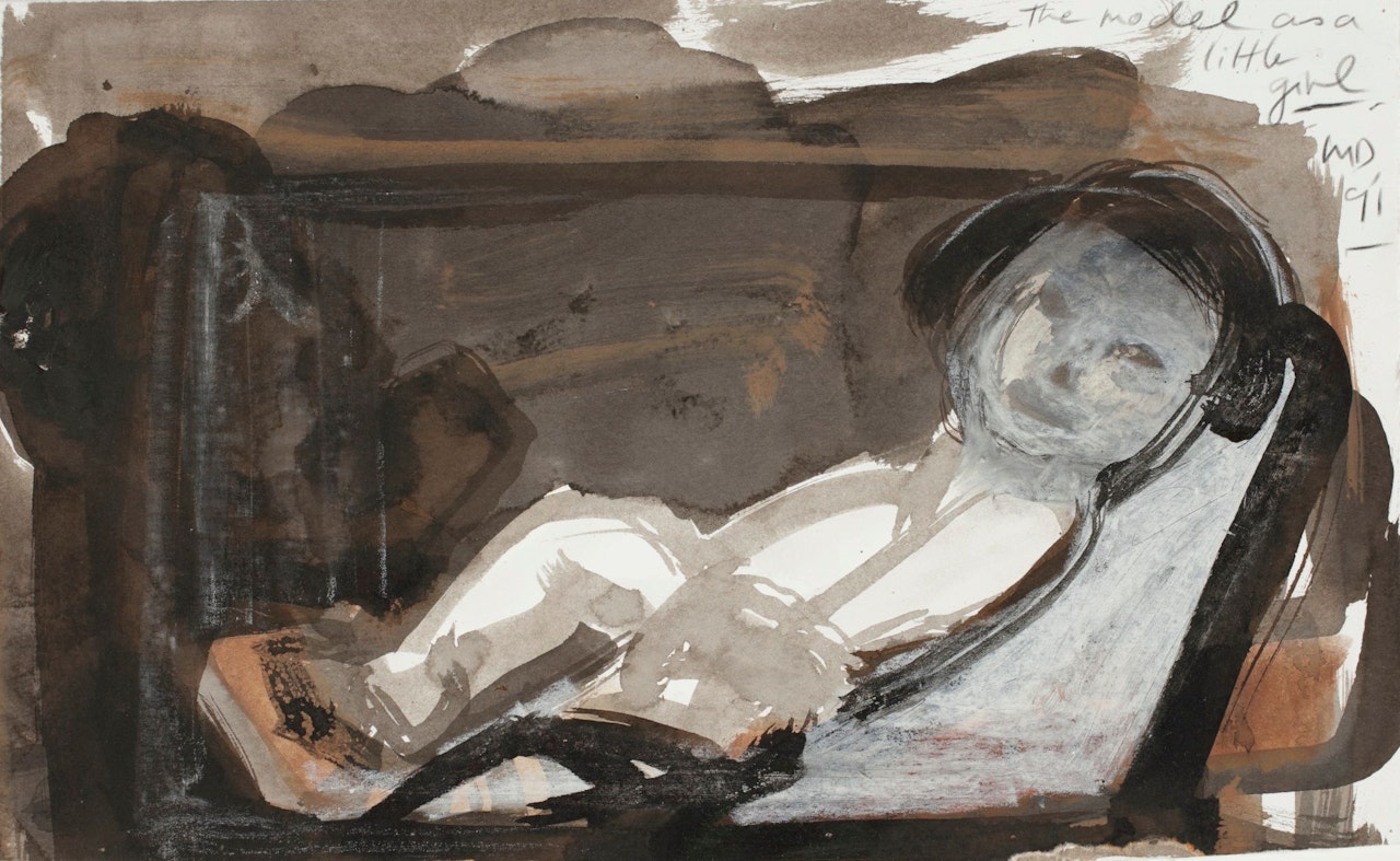 THE MODEL AS A LITTLE GIRL by Marlene Dumas